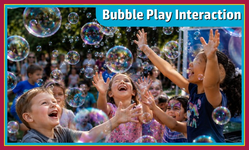 Bubble Play Interaction Dallas, Texas